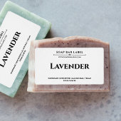 Sticker Arrière - plan blanc Étiquette de savon pe