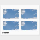 Sticker Arrière - plan ciel bleu nuageux (Feuille)