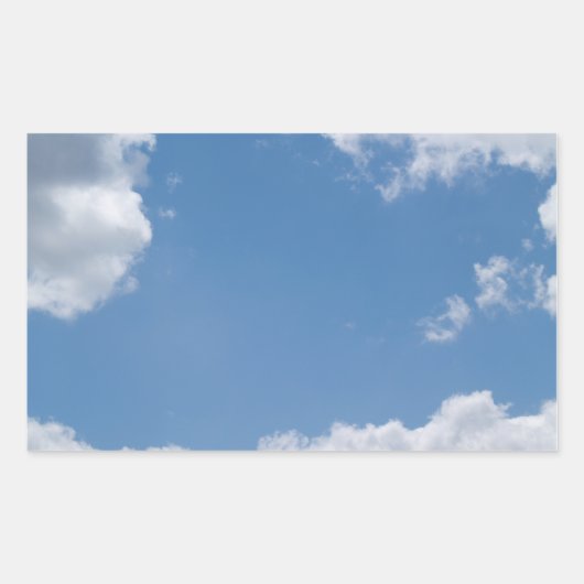 Sticker Arrière - plan ciel bleu nuageux (Devant)