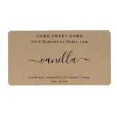 Sticker Arrière - plan Étiquette de savon personna (Devant)