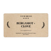 Sticker Arrière - plan Étiquette de savon personna (Devant)