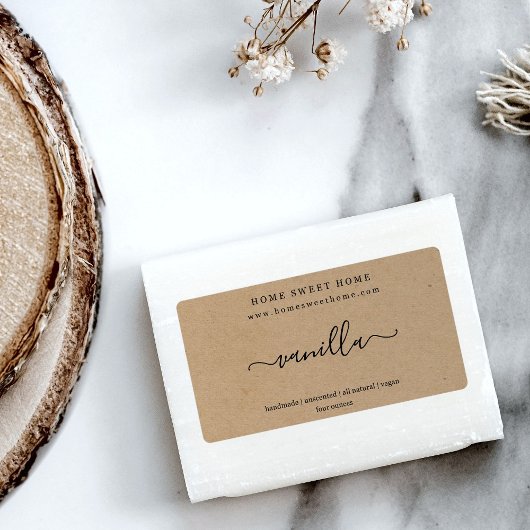 Sticker Arrière - plan Étiquette de savon personna