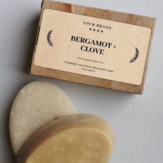 Sticker Arrière - plan Étiquette de savon personna