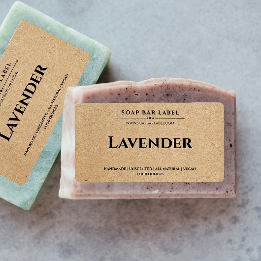 Sticker Arrière - plan Étiquette de savon personna