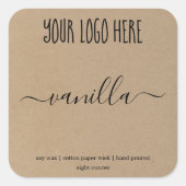 Sticker Arrière - plan Étiquette Kraft personnalis (Devant)