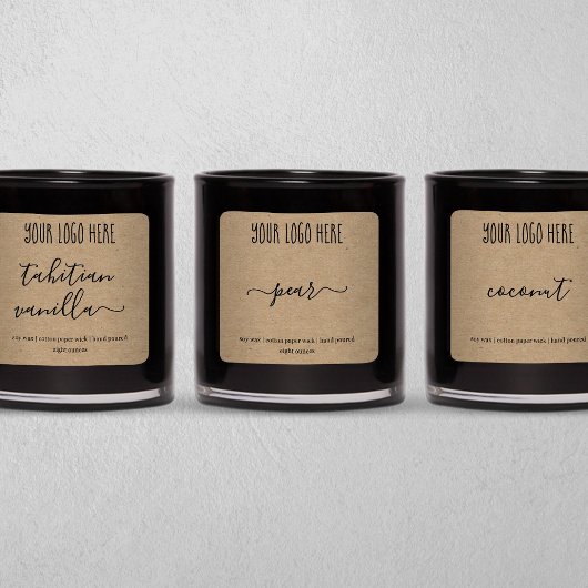 Sticker Arrière - plan Étiquette Kraft personnalis