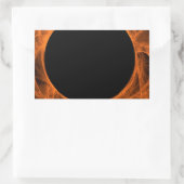 Sticker Arrière - plan fractal orange et noir (Sac)