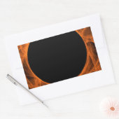 Sticker Arrière - plan fractal orange et noir (Enveloppe)