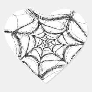 Sticker Arrière - plan Fractal Spider Web