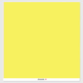 Sticker Arrière-plan jaune uni vibrant (Feuille)