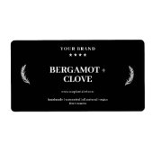 Sticker Arrière - plan noir Étiquette de savon per (Devant)