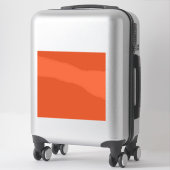 Sticker Arrière - plan orange vif (Sur valise)
