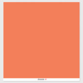Sticker Arrière - plan orange vif (Feuille)