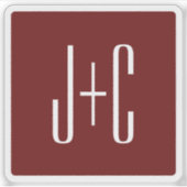 Sticker Arrière - plan rouge Bourgogne modifiable et trans (Devant)