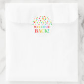 Sticker arrière Rainbow Confetti Welcome (Sac)