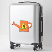 Sticker Arrosage orange avec tournesol (Sur valise)