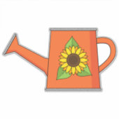 Sticker Arrosage orange avec tournesol (Devant)