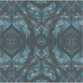 Sticker Art abstrait aquarelle bleu (Devant)