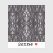 Sticker Art abstrait aquarelle noir (Feuille)