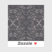 Sticker Art Abstrait Aquarelle Noir Mort (Feuille)