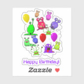 Sticker Art Alien * Fête avec Aliens (Feuille)