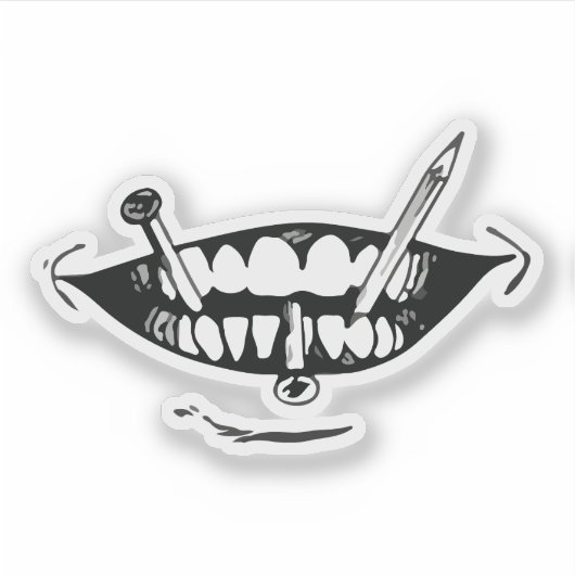 Sticker art anime d'horreur (Devant)