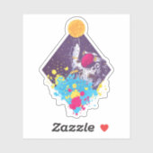 Sticker Art astronaute (Feuille)