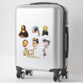Sticker Art Contemporain Fin Collection Classique (Sur valise)