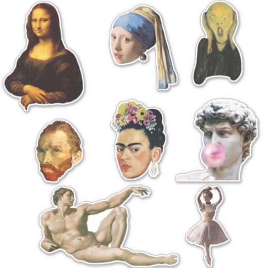 Sticker Art Contemporain Fin Collection Classique (Devant)