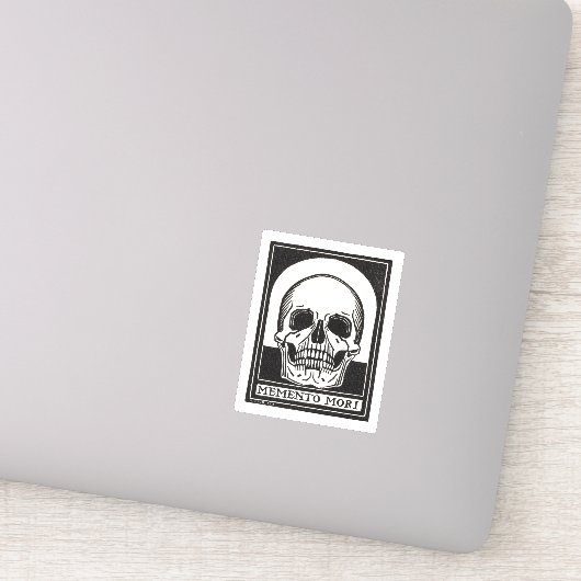 Sticker Art de crâne Memento Mori (Détail)