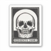 Sticker Art de crâne Memento Mori (Devant)
