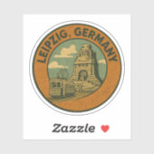 Sticker Art de la ville de Leipzig en Allemagne (Feuille)