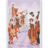 Sticker Art Deco Halloween Illustration – Vintage 1920s (Devant)