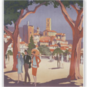 Sticker Art d'été vintage Grasse (Devant)
