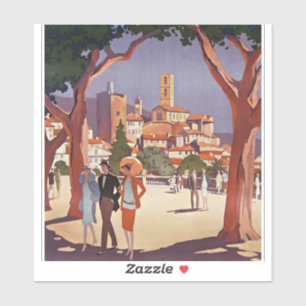 Sticker Art d'été vintage Grasse