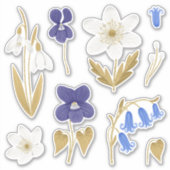 Sticker Art Fleurs Printemps Pack (Devant)