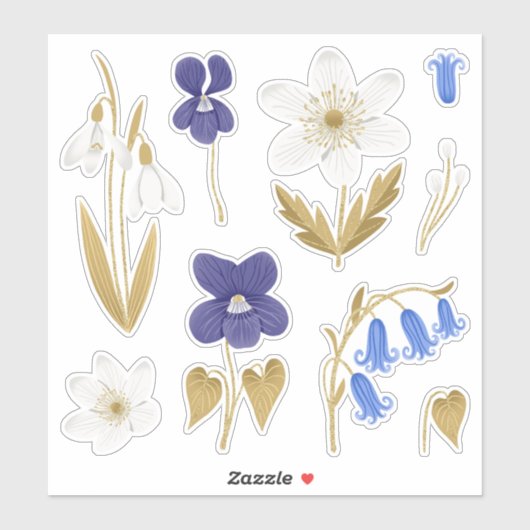 Sticker Art Fleurs Printemps Pack (Feuille)