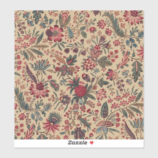 Sticker Art floral de la tapisserie (Feuille)