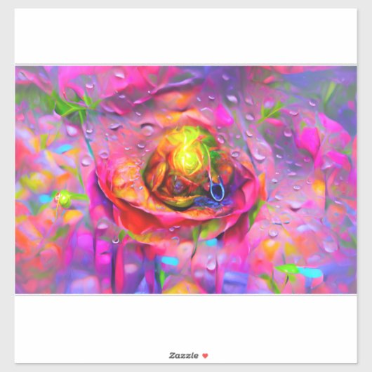 Sticker Art Floral Surreal (Feuille)