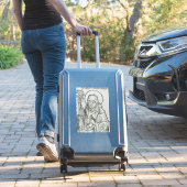 Sticker Art graphique sacré de Saint Colomba d'Iona celtiq (Valise Insitu)