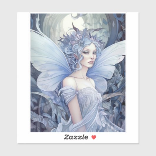 Sticker Art Imaginaire Fairy Bleu (Feuille)