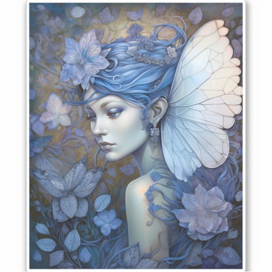 Sticker Art Imaginaire Fairy Bleu (Devant)