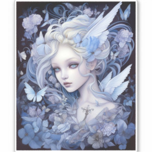 Sticker Art Imaginaire Fairy Bleu