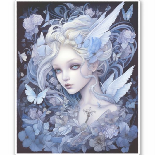 Sticker Art Imaginaire Fairy Bleu (Devant)
