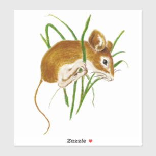 Sticker Art mignon d'animal de souris de souris
