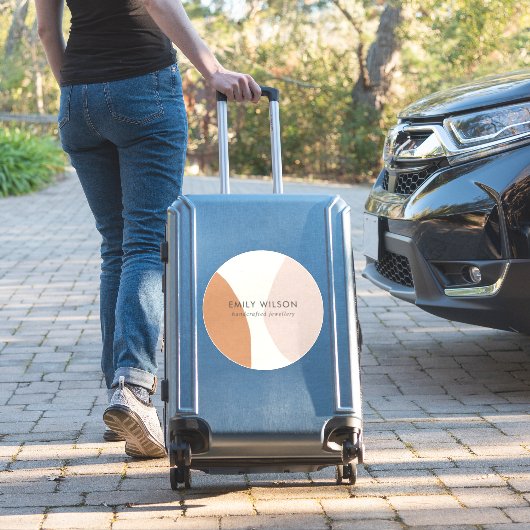 Sticker Art moderne minimaliste Abstrait rouille (Valise Insitu)