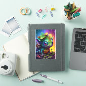 Sticker Art Monster Imaginaire Grenouille mignonne (Couverture iPad)