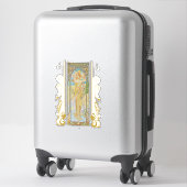 Sticker Art Nouveau Alphonse Mucha - La luminosité du jour (Sur valise)