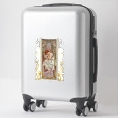 Sticker Art Nouveau Alphonse Mucha Night's Reest (Sur valise)