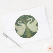 Sticker Art Nouveau Swan and Rush (Enveloppe)